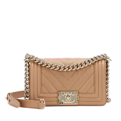 chanel boy beige caviar gold|Handbags .